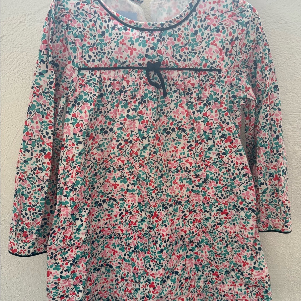 bella bliss Floral Kids Dress - Red, Green, White